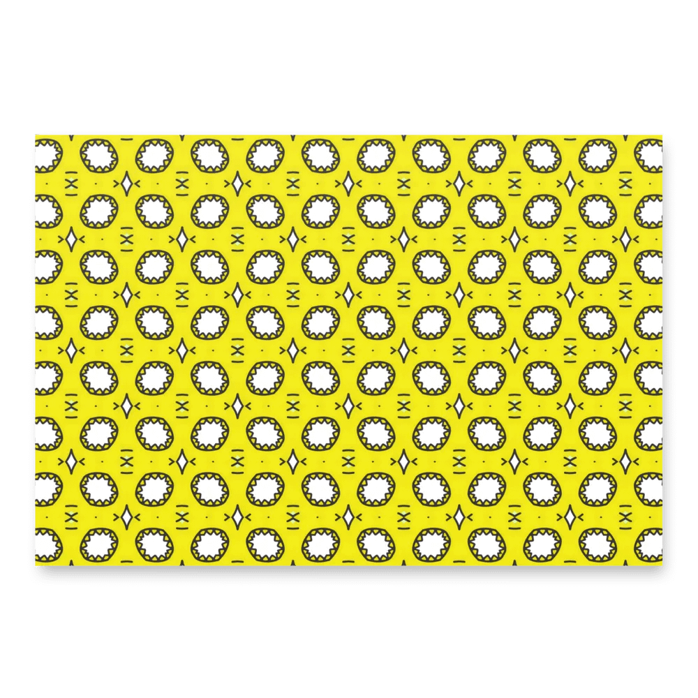 Cheerful Yellow patterned wrapping paper product image (6)