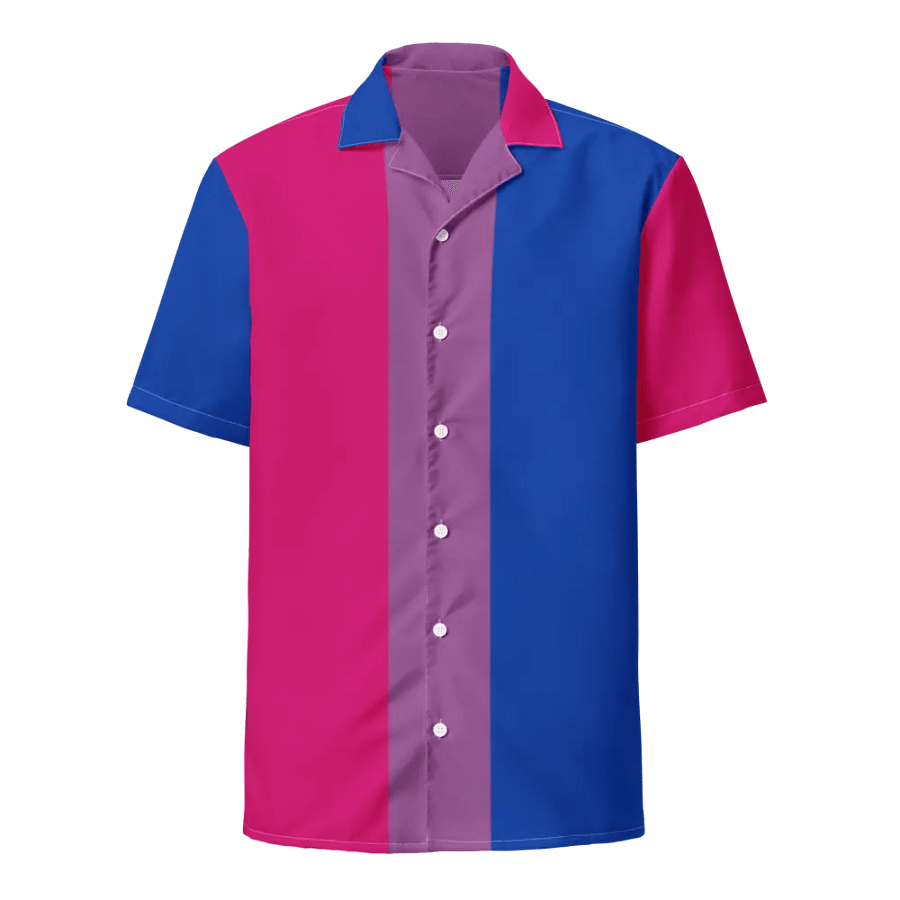 Bisexual Pride Flag - All-Over Hawaiian Shirt product image (3)