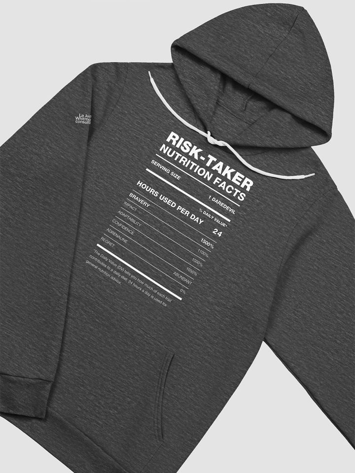 RISK-TAKER Nutrition Facts Comfort Hoodie product image (5)
