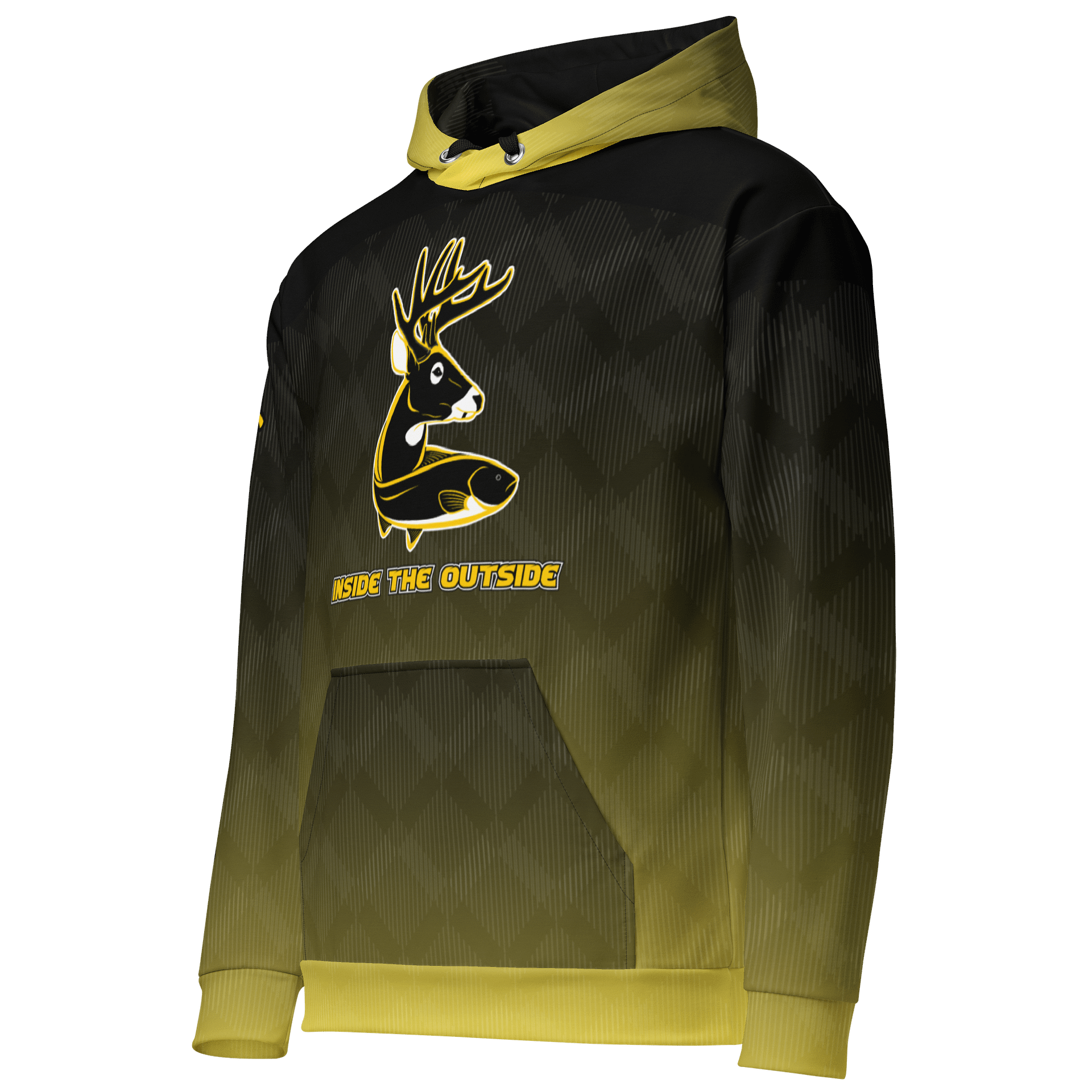 Black & Yellow Diamond Hoodie product image (2)