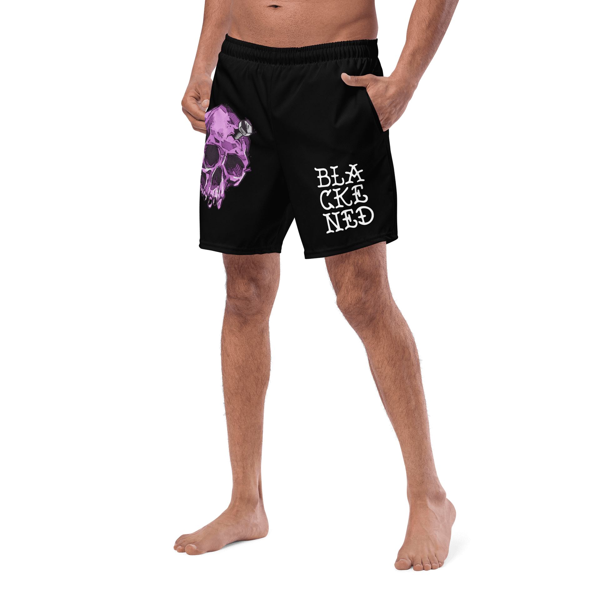 Bolted Skull Swim Trunks product image (2)
