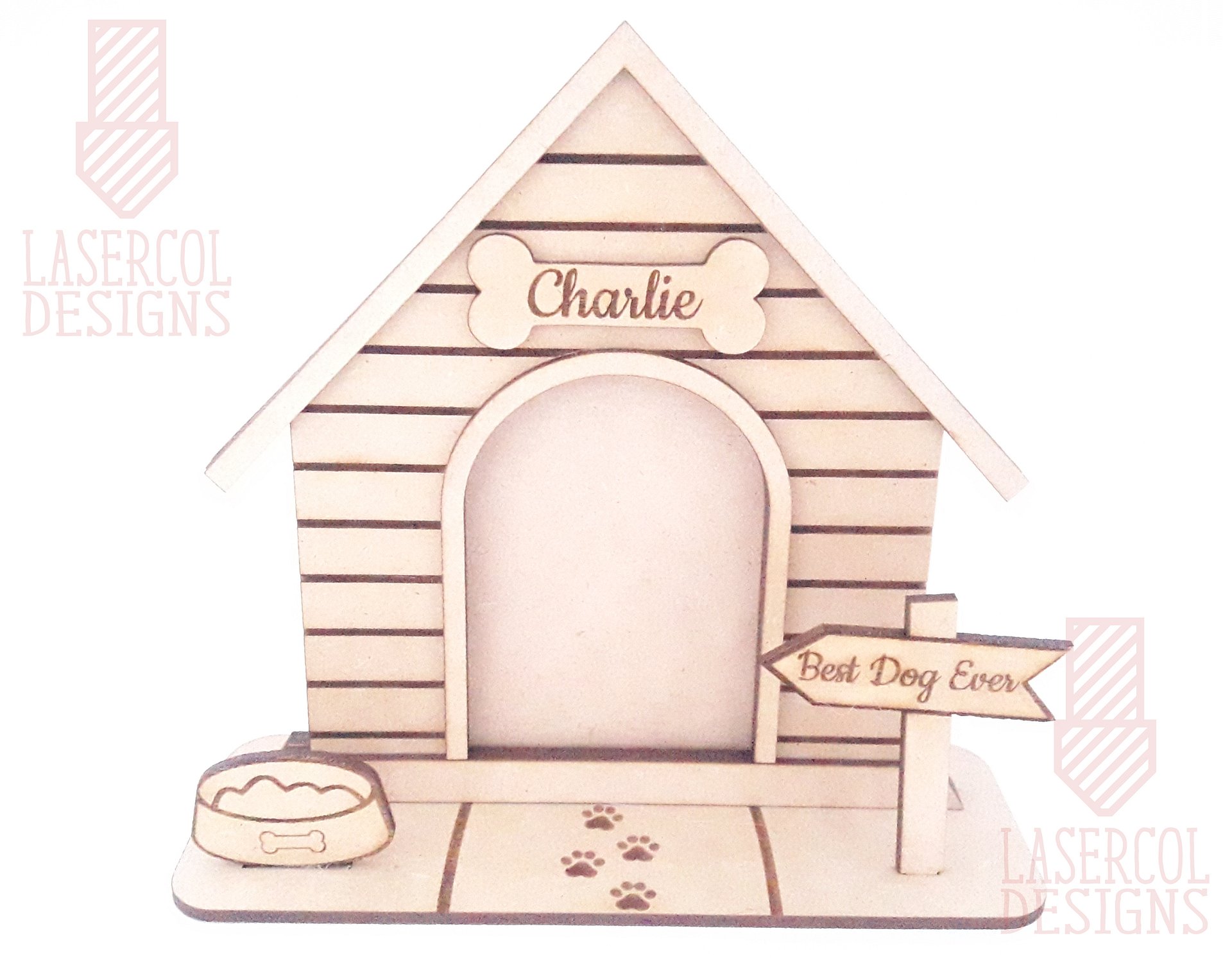 Dog House Photo Frame - Laser Cut Files product image (9)