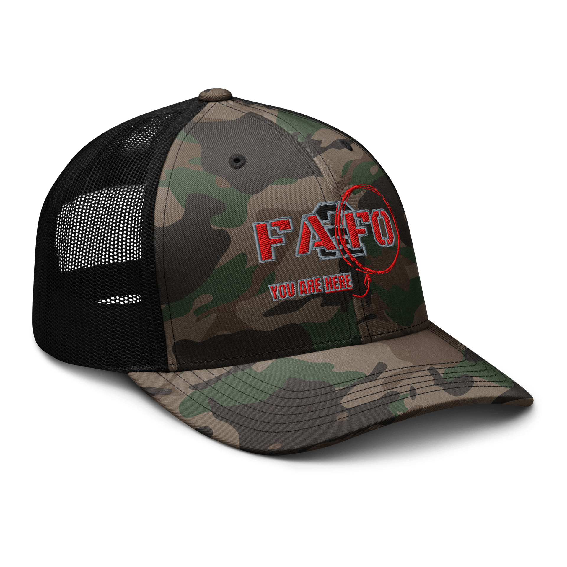 FA2FO You Are Here Camo Trucker Hat product image (8)