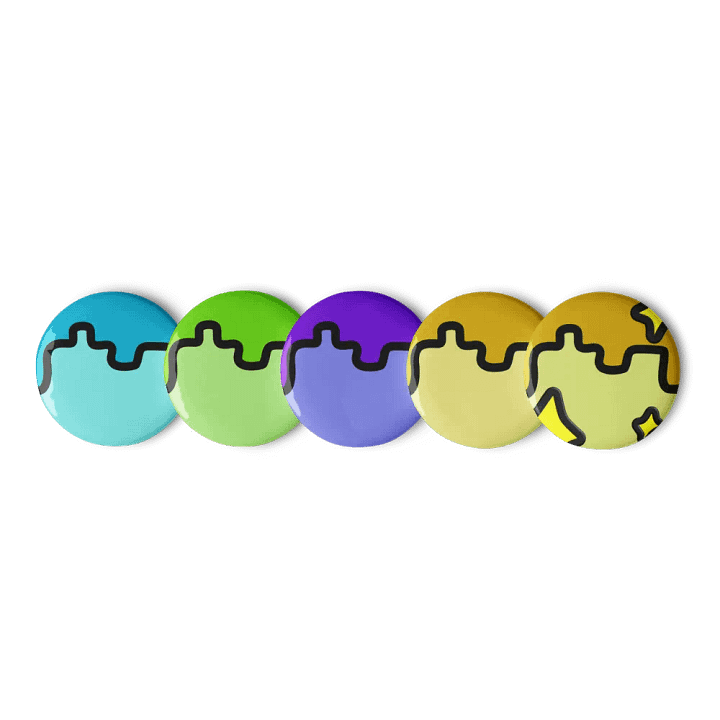 UnderMyCap's Coloured Pins Set Of Five product image (2)