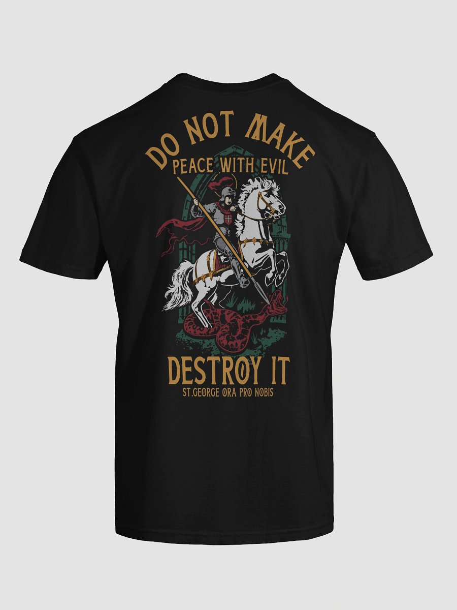 St. George Ora Pro Nobis (Front Cross, design back) heavy tee product image (9)