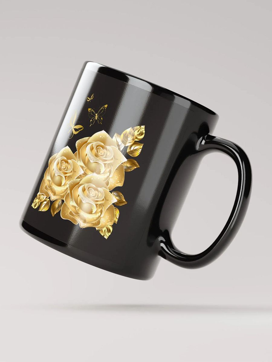 Golden Elegance Rose Mug product image (4)