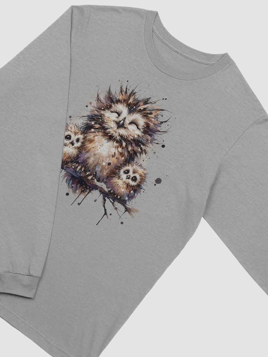 Whimsical Owls Artistic Long Sleeve Tee product image (3)