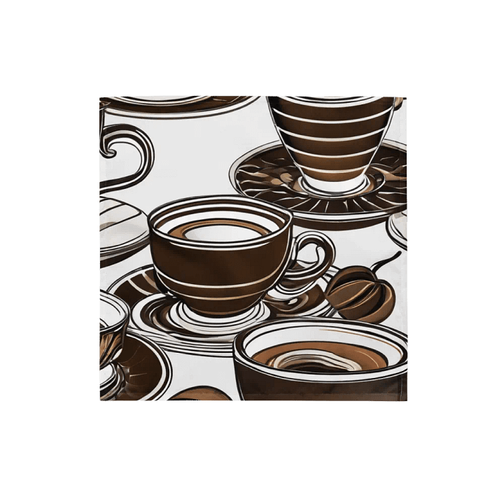Earthy Coffee Elegance All-Over Bandana product image (1)