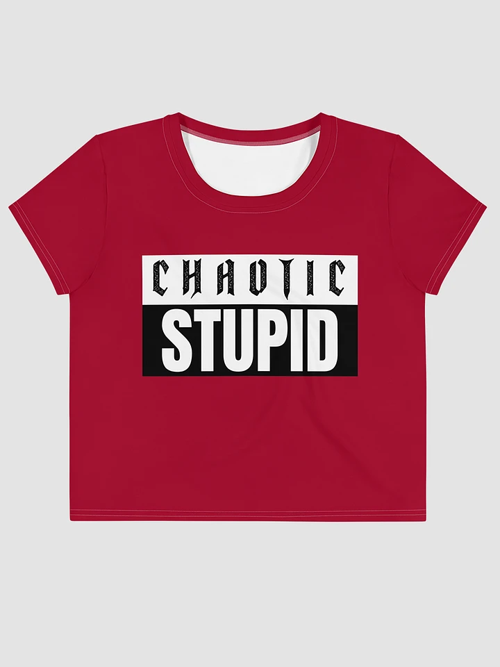 Chaotic Stupid crop tee product image (2)