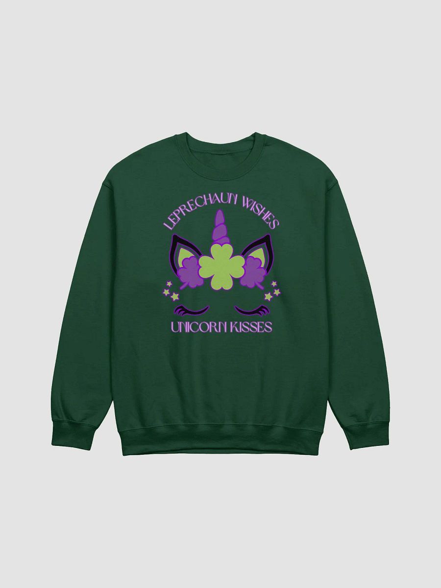 Leprechaun Wishes & Unicorn Kisses Classic Crewneck Sweatshirt product image (6)