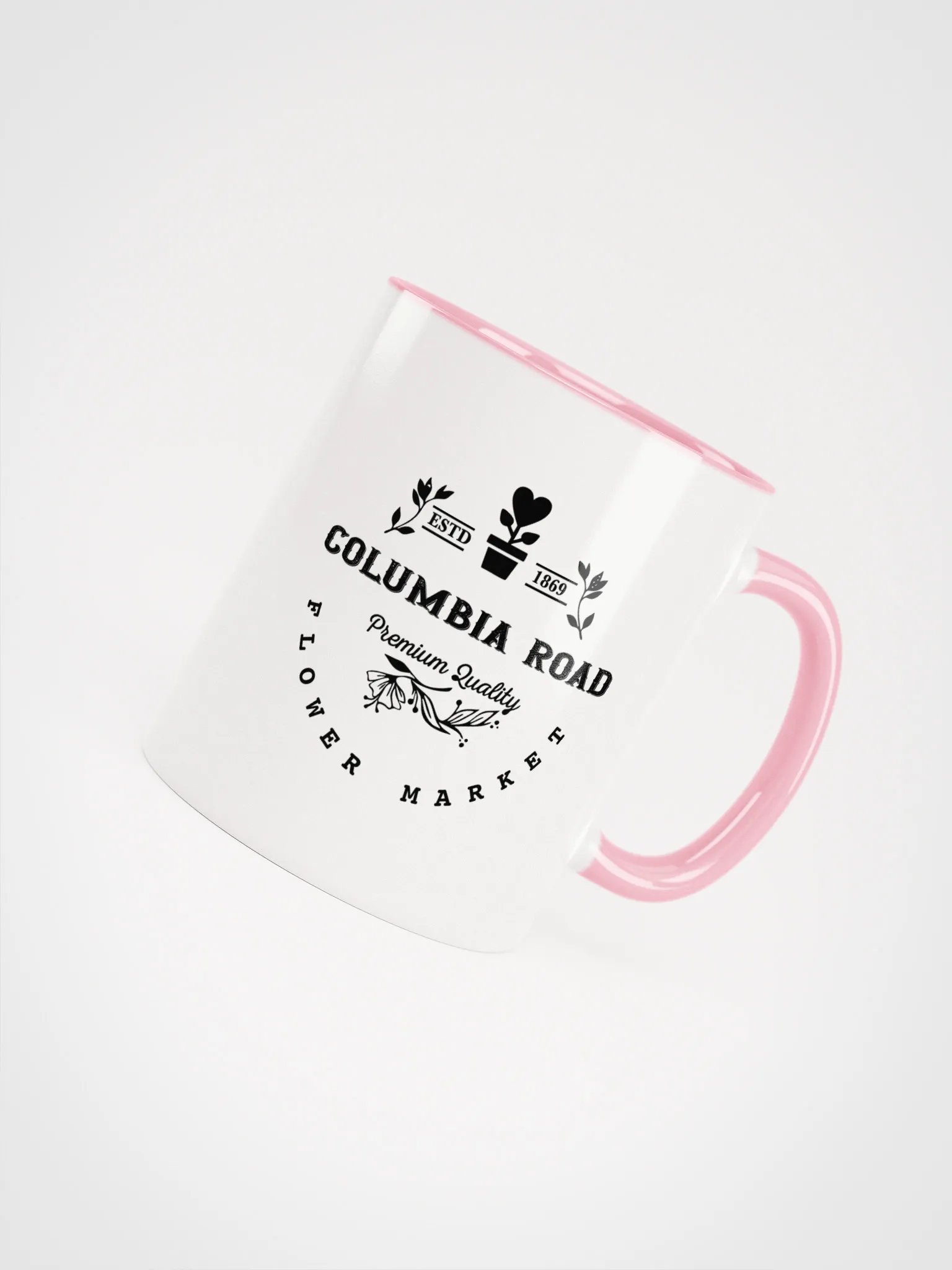 Columbia Road Market Peek-a-Boo Ceramic Mug (Pink) product image (4)