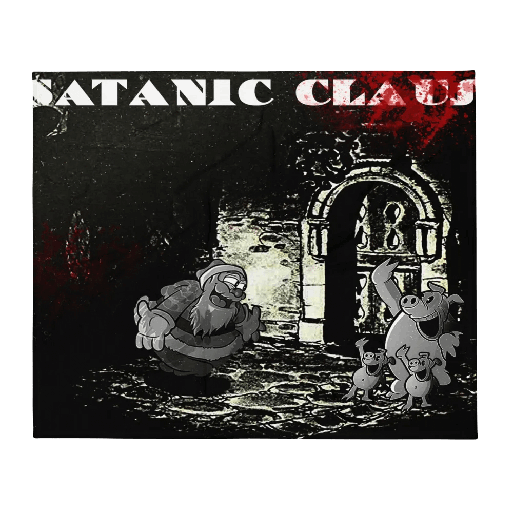 Satanic Claus Throw Blanket product image (2)