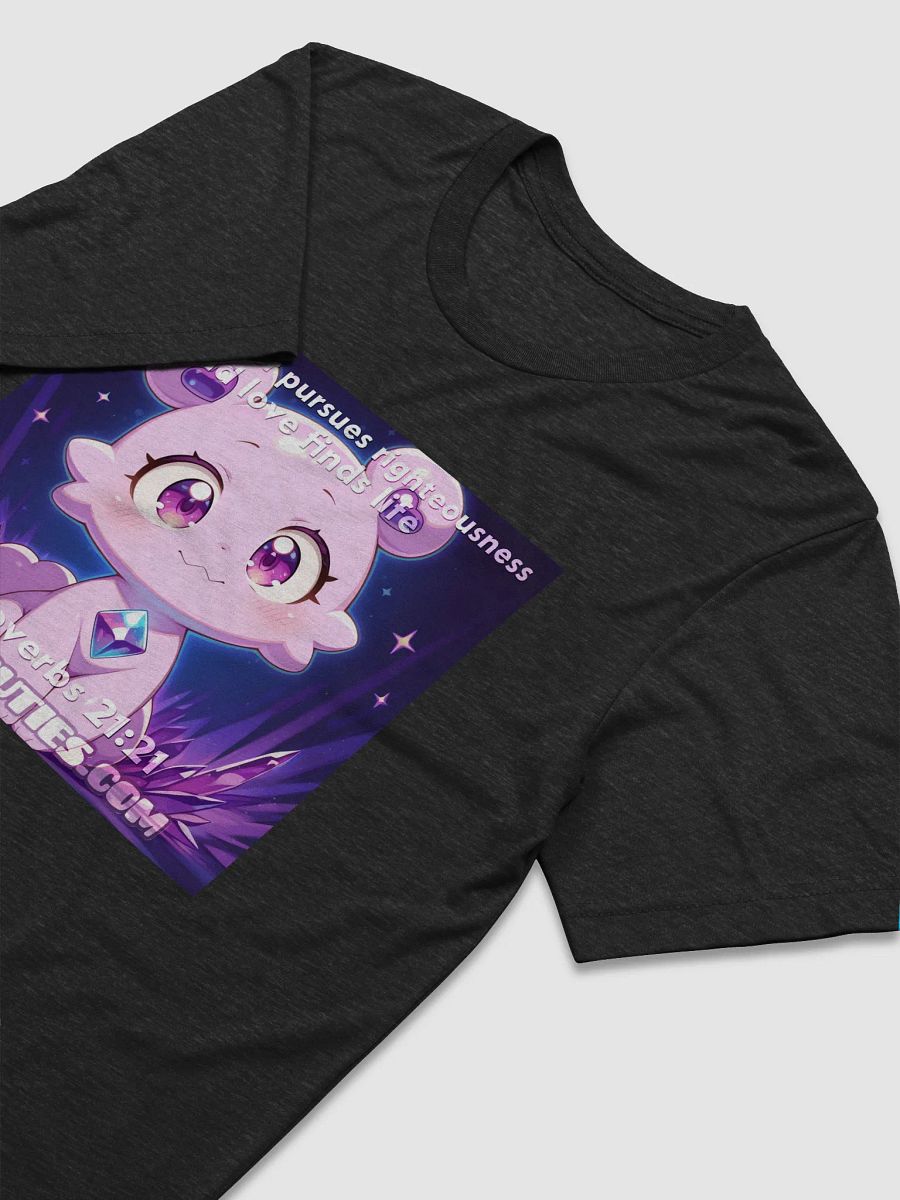 Bible Cuties Vanessa - Whoever pursues righteousness and love finds life T Shirt product image (6)