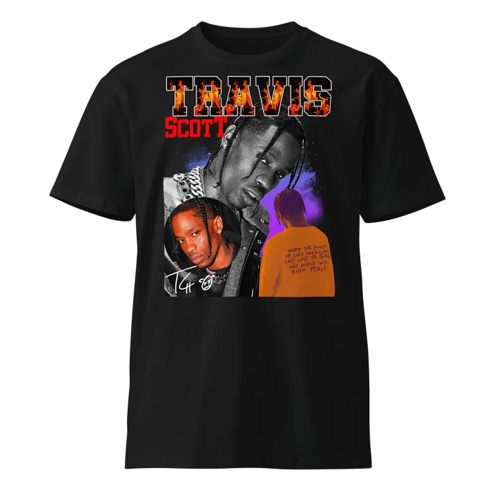 Flaming Travis Scott Collage Tee product image (1)