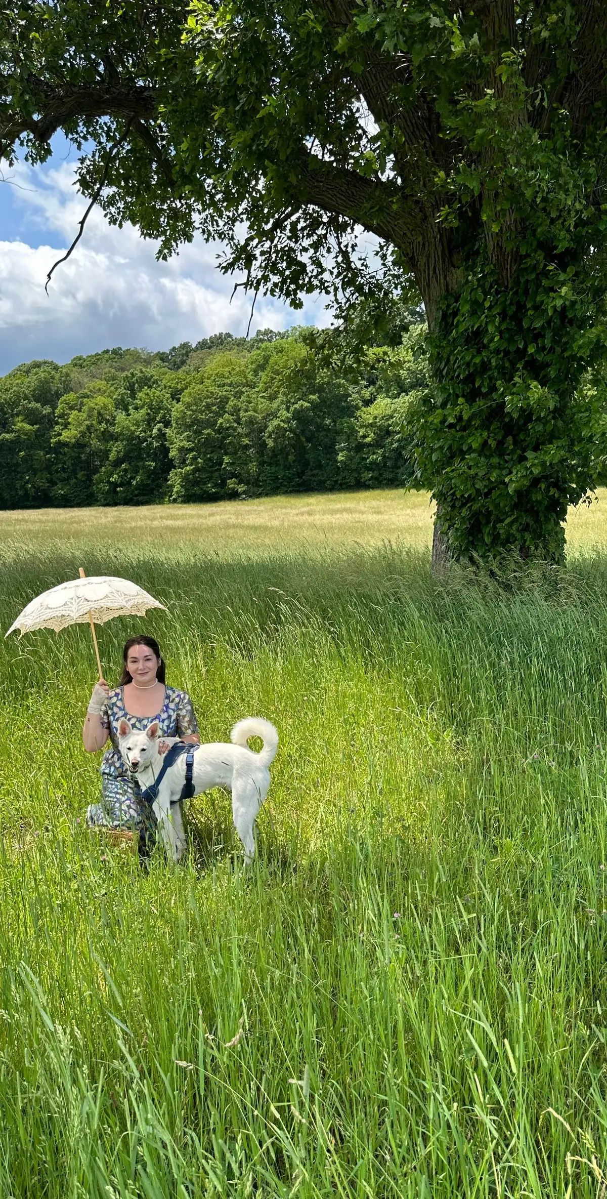 A few BTS photos from the making of “The Queens Ball In Another World” a short film I’m working on inspired by @Bridgerton and a few of my favorite isekai anime.  During our promenade to the field, we filmed a few emotional scenes and was joined by Prince Eli who assisted with uplifting crew morale. Special thank you to Wren for taking on my adventure schemes! As well as a huge thank you to Casey for holding the camera along the way, allowing my nonsense to come to life. I truly see my YouTube videos as my great works of art. So I deeply appreciate all the support my friends, family, and community have offered me throughout this project. I am deep in the process of creation at this time. Please forgive me for any inevitable ghosting. Your creative friend needs her space to create!! My hope is when this film debuts it will spark joy and perhaps a little magic into the lives of those who watch. ☺️🌷 For more about the film, my other current projects, and ways to join in on all the fun, check out my Patreon page. 💕 #filmmaking #isekai #bridgerton #immersiveexperience #larp #promenade #thequeensball #patreon #regencyfashion #ctshoreline