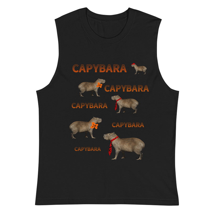 Capybara Chic Muscle Tank product image (2)