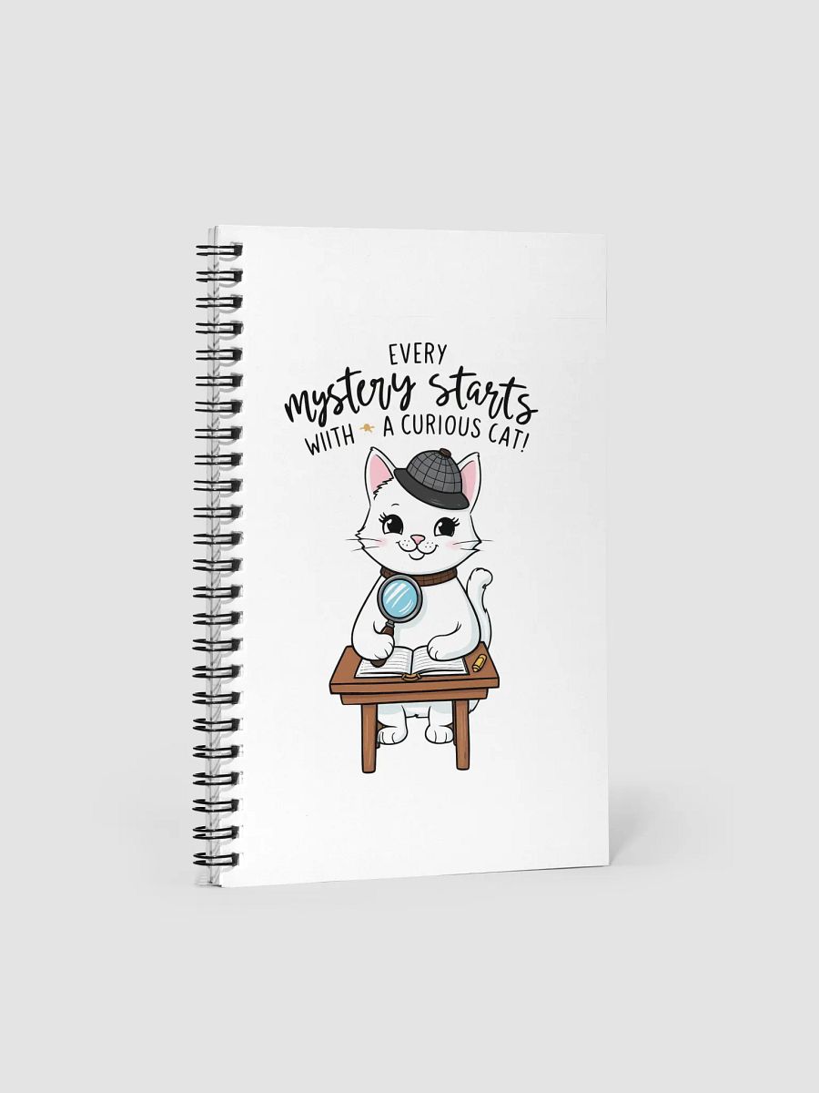 Curious Cat Detective Spiral Notebook product image (1)