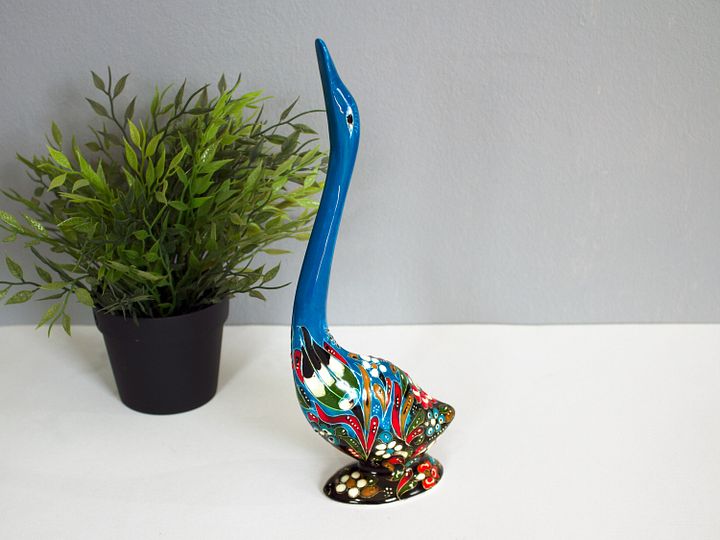 Ceramic handmade Stork, Turkish decor — handmade pottery, handmade ceramic product image (2)
