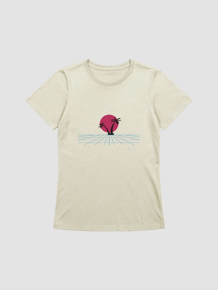Retro Sunset Palm Trees Women's Relaxed T-Shirt product image (1)