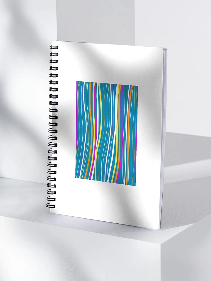 Spiral Notebook (lines artwork) product image (1)