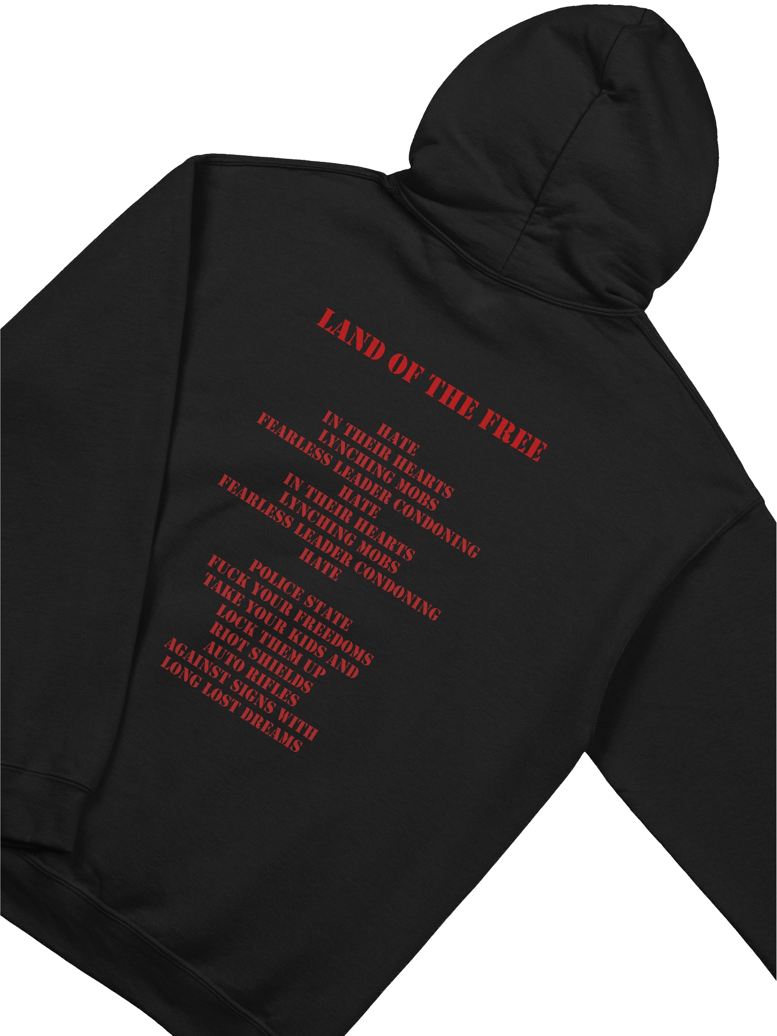 "Land of the Free" Logo and Lyric Hoodie product image (4)
