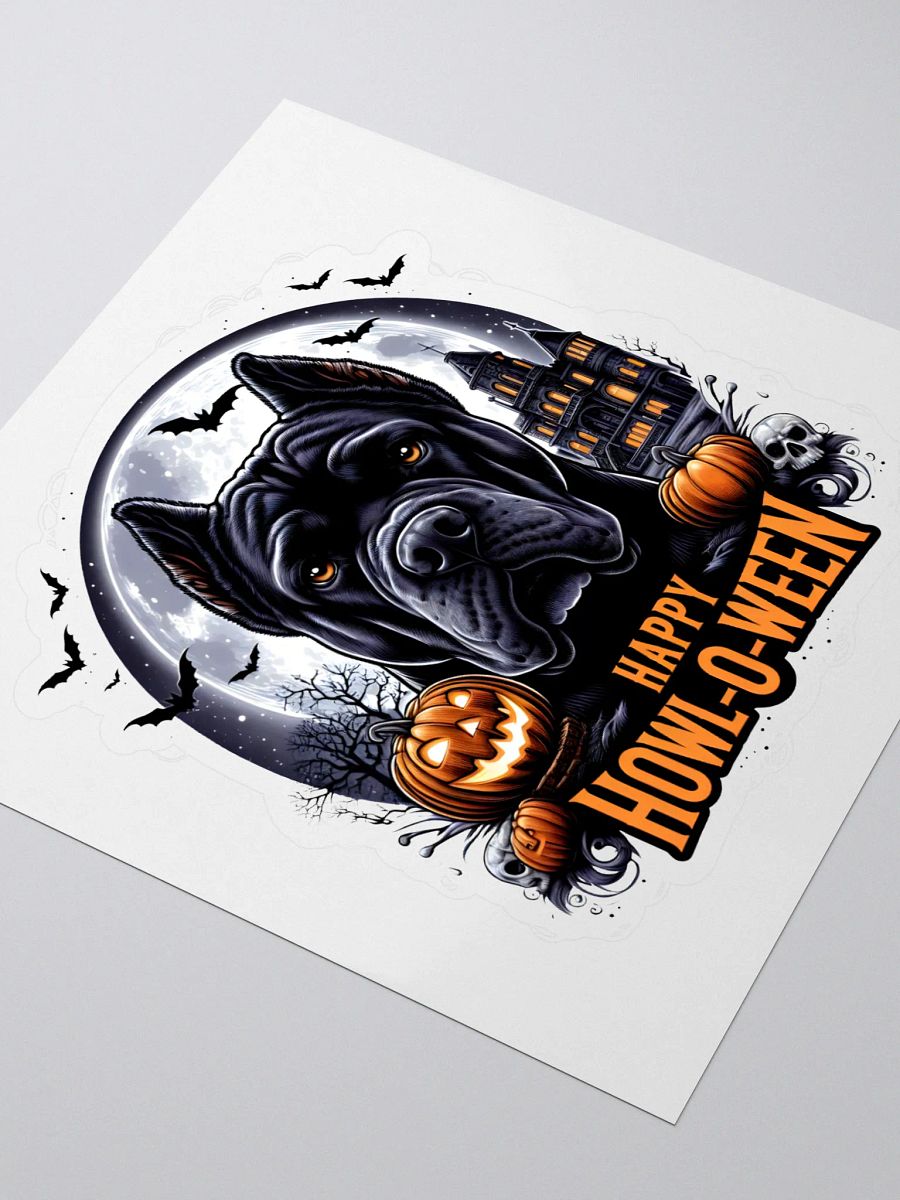 Cane Corso Witch Hat Halloween Sticker product image (3)