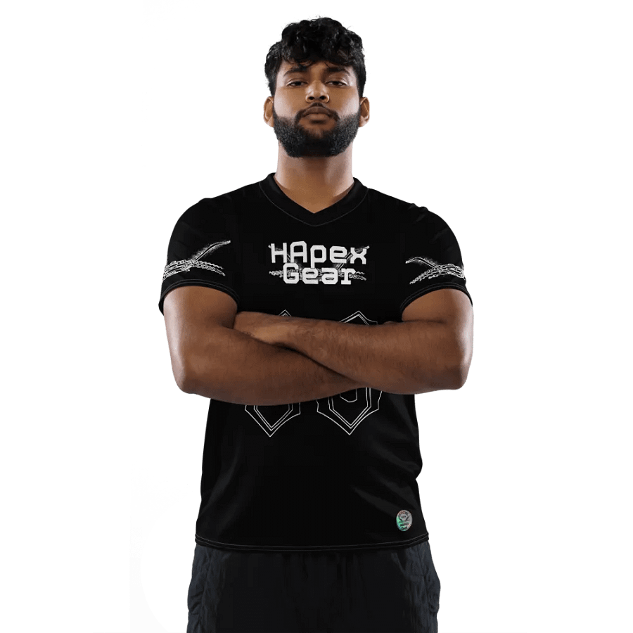 Capital NEFFEX - Black - Recycled Unisex Sports Jersey - White HApex Gear Black Logo product image (5)