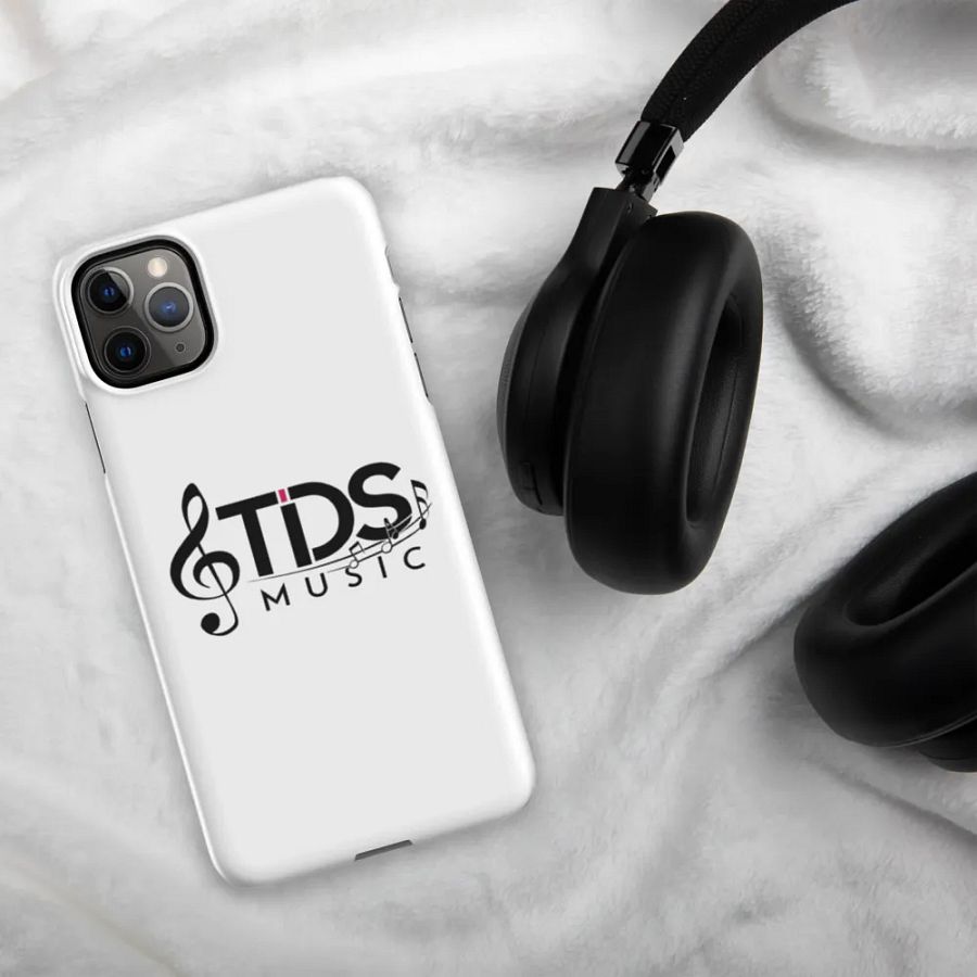 TDS Music Matte White iPhone Snap Case with Music Notes Design product image (6)