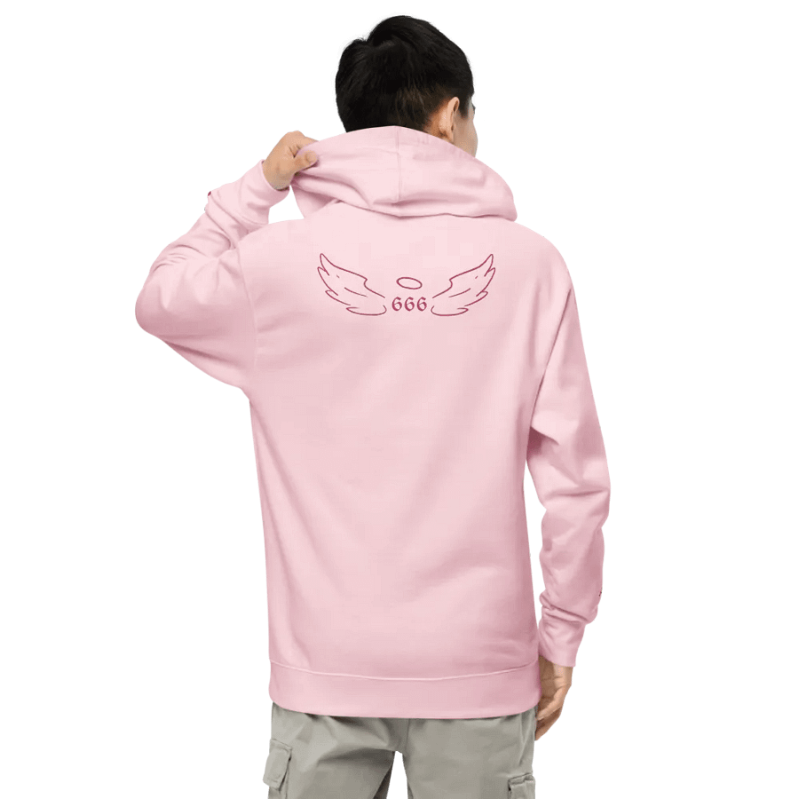Independent Hoodie 666 Hoodie - Hot Pink Thread Embroidery product image (5)