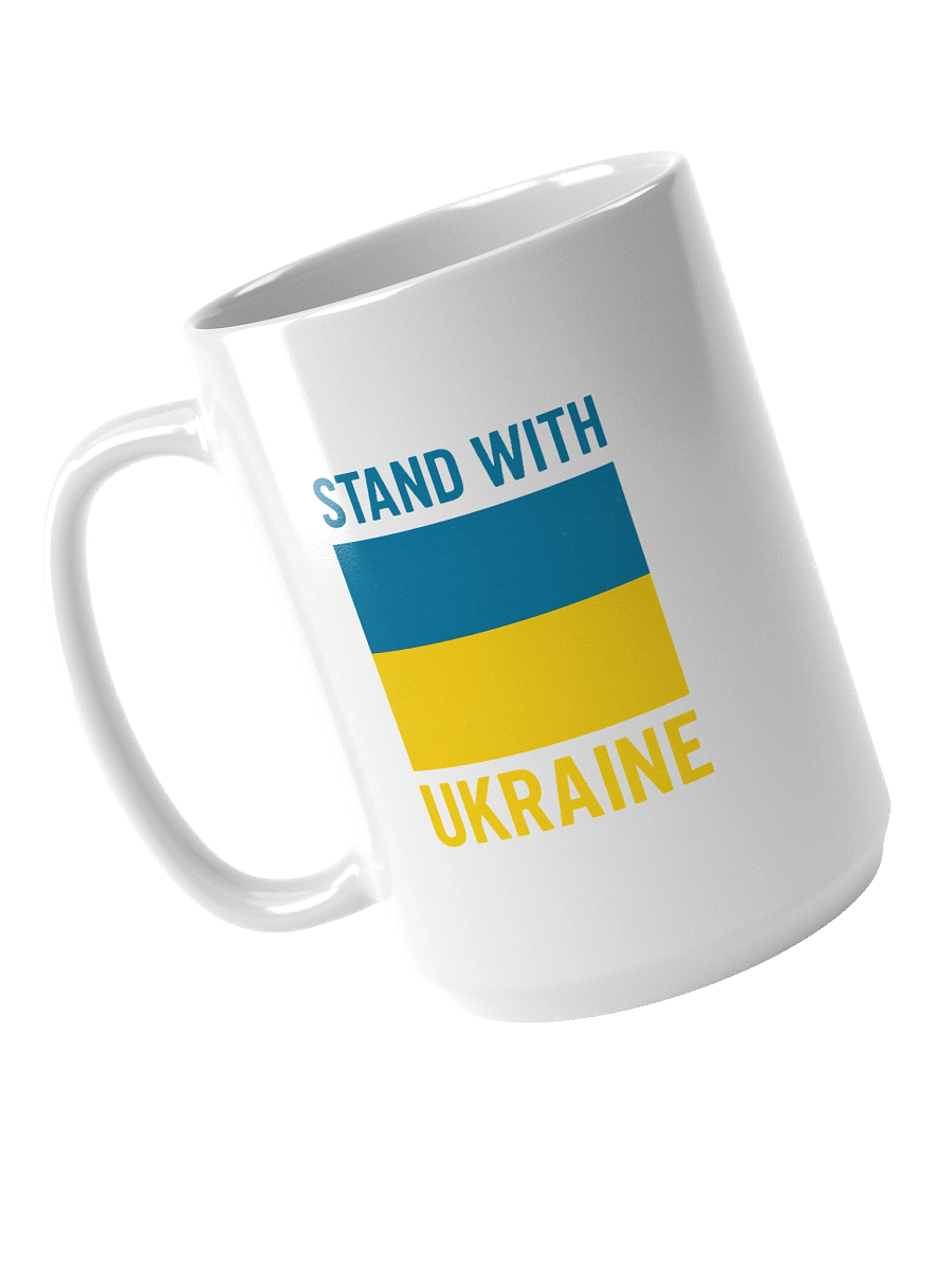 Stand with Ukraine White Glossy Mug product image (4)