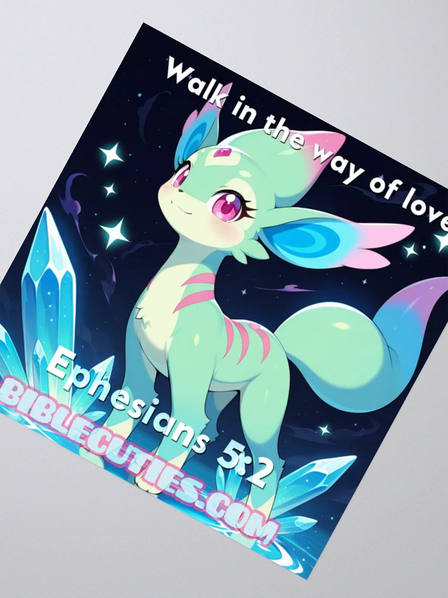 Bible Cuties Victoria - Walk in the way of love Sticker product image (4)
