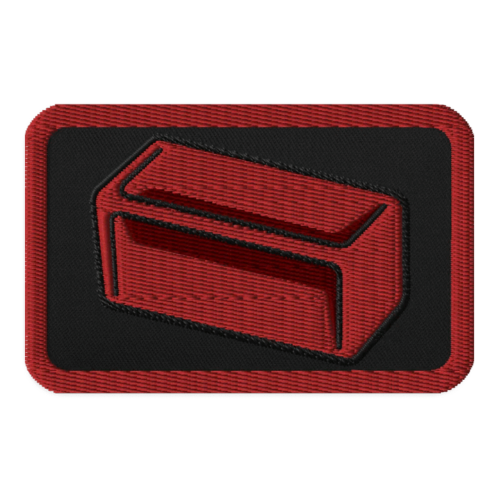 Red Sample Embroidered Patch product image (1)