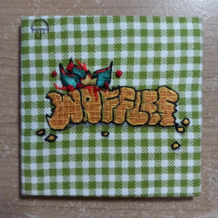 WAFFLES Embroidery Square product image (2)