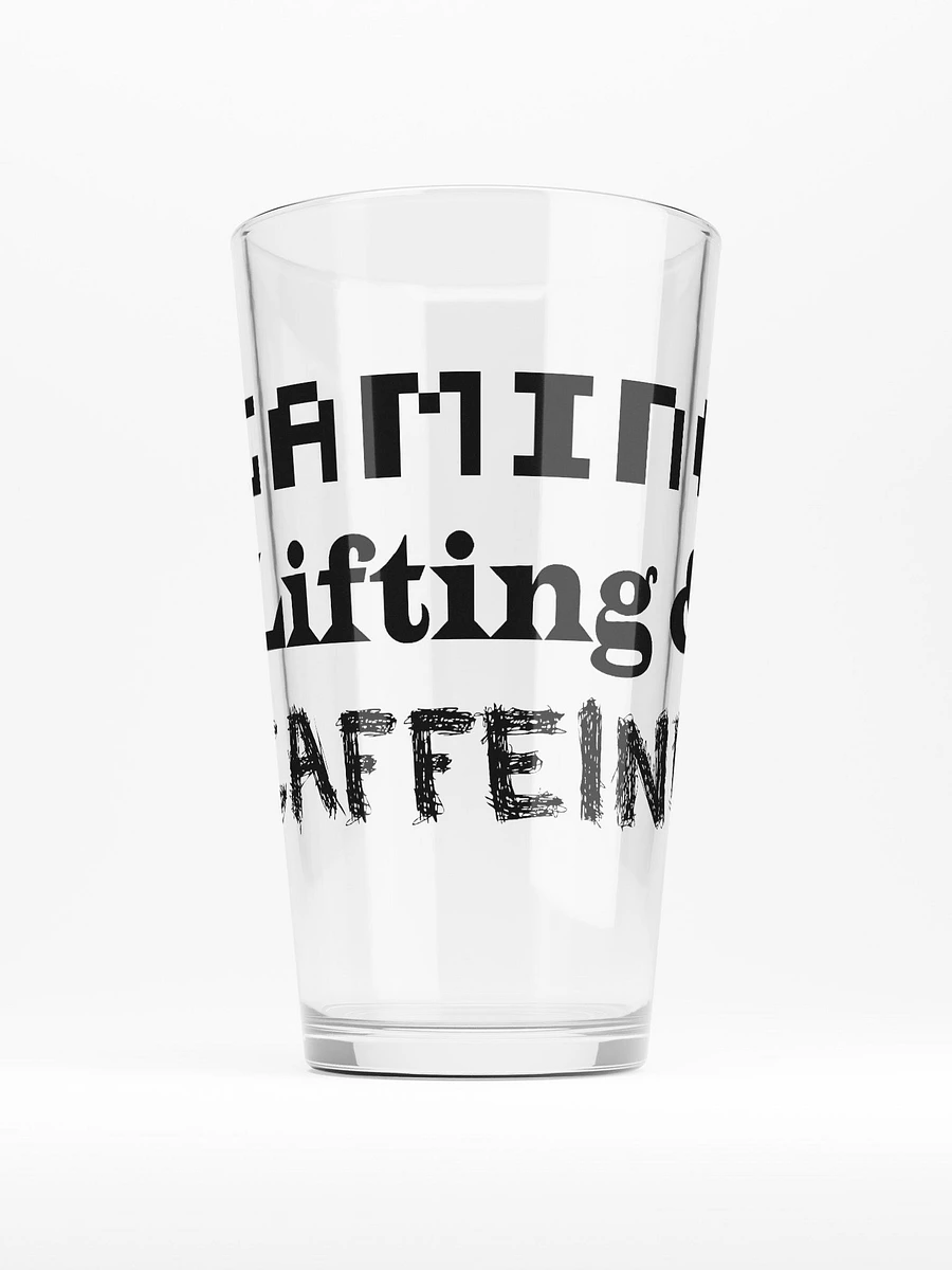 Gaming, Lifting & Caffeine Pint Glass product image (1)