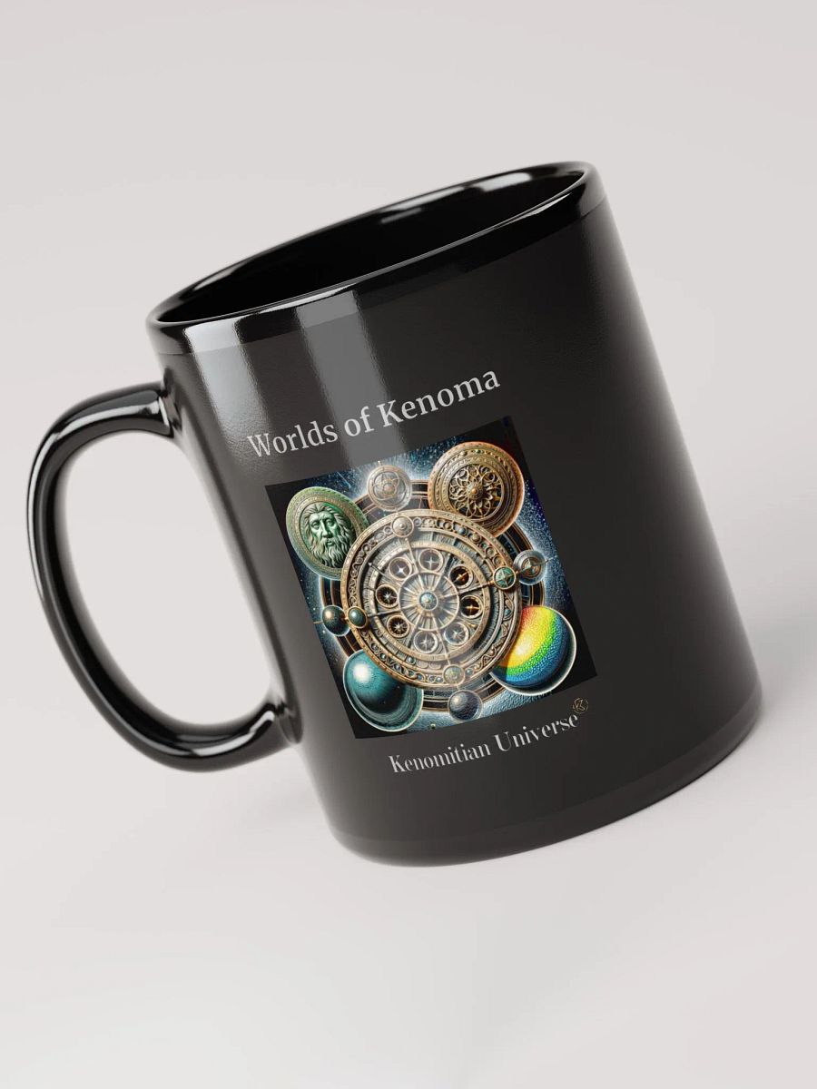 Worlds of Kenoma | Black Glossy Mug product image (4)