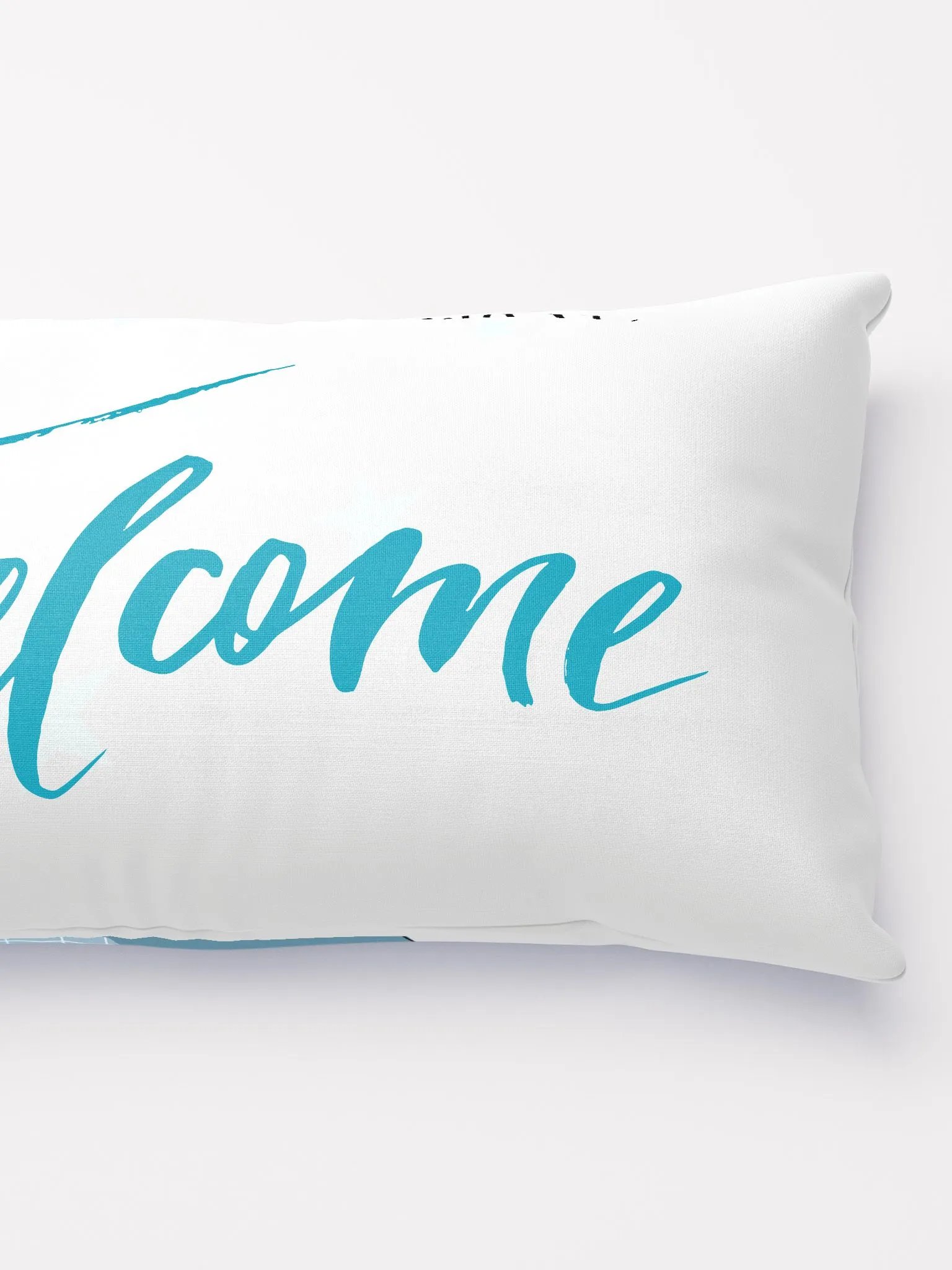 Welcome baby Blue dino nursery pillow product image (4)