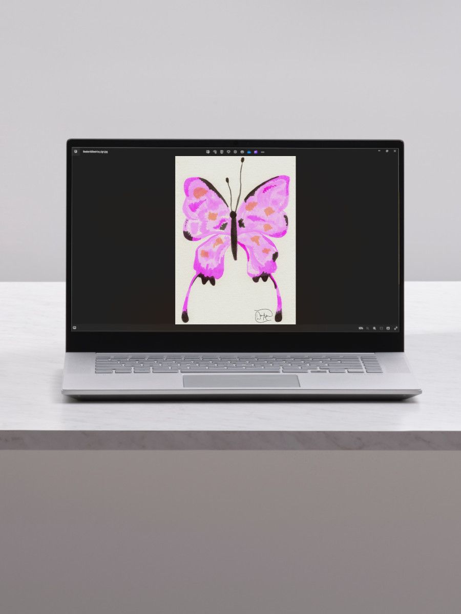 Sunset Butterfly Watercolour Download product image (1)