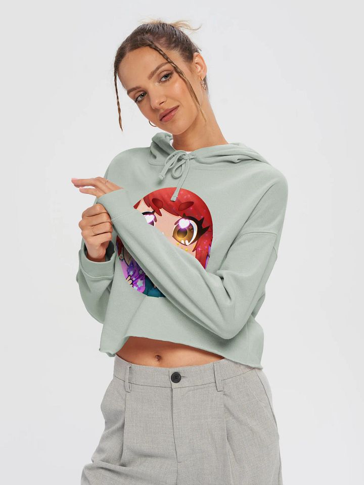 Boba Tea Pearl Women’s Lightweight Cropped Hoodie product image (2)