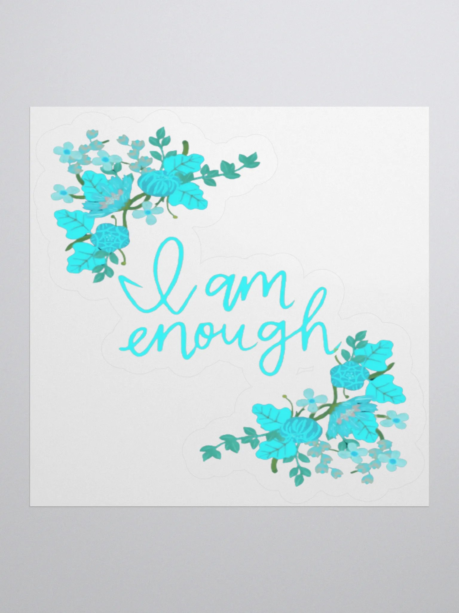 i am enough turquise product image (3)
