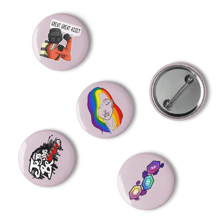5 Button Pins Logos Pack product image (2)