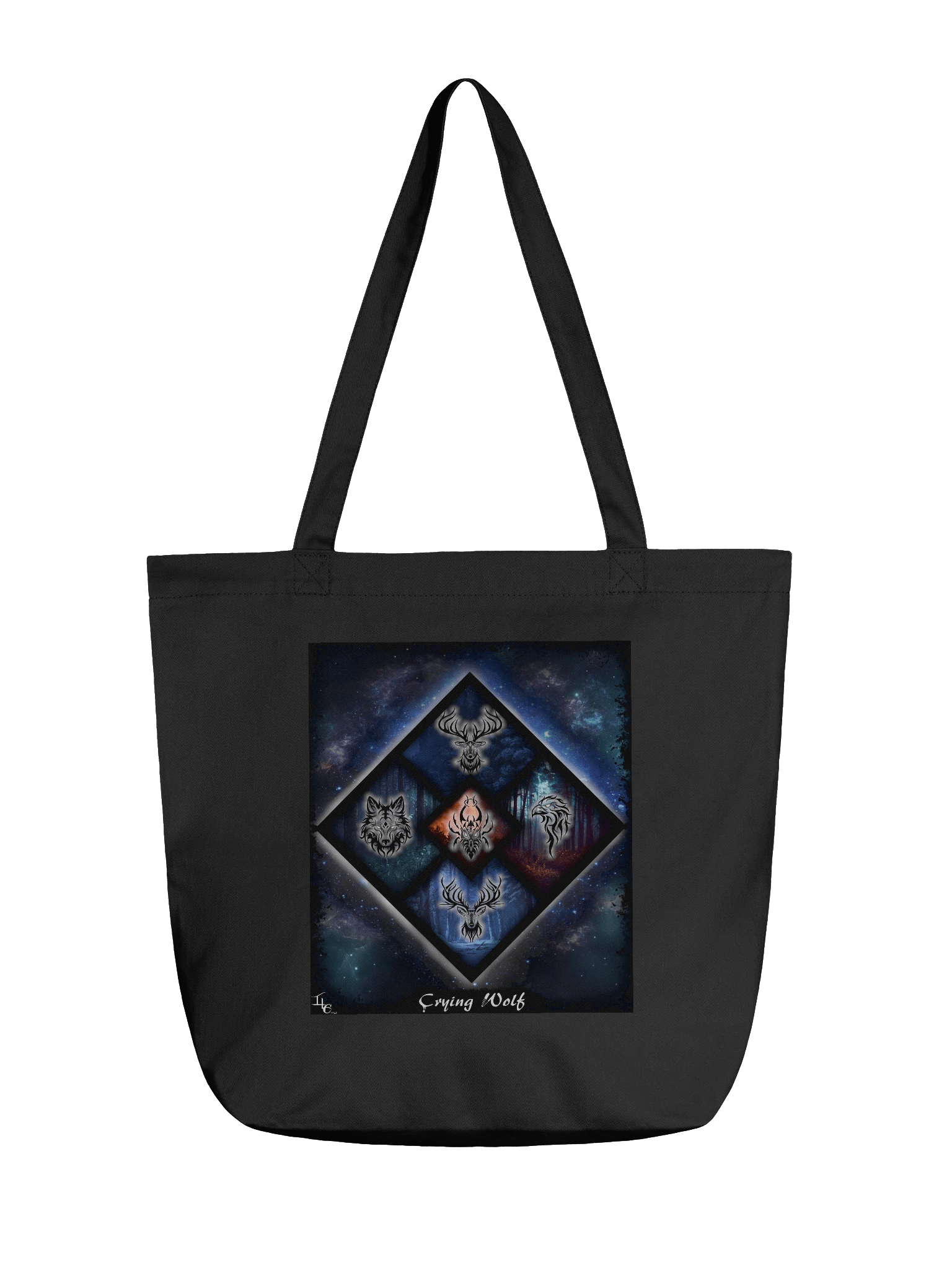 Crying Wolf Galaxy Tote Bag product image (1)