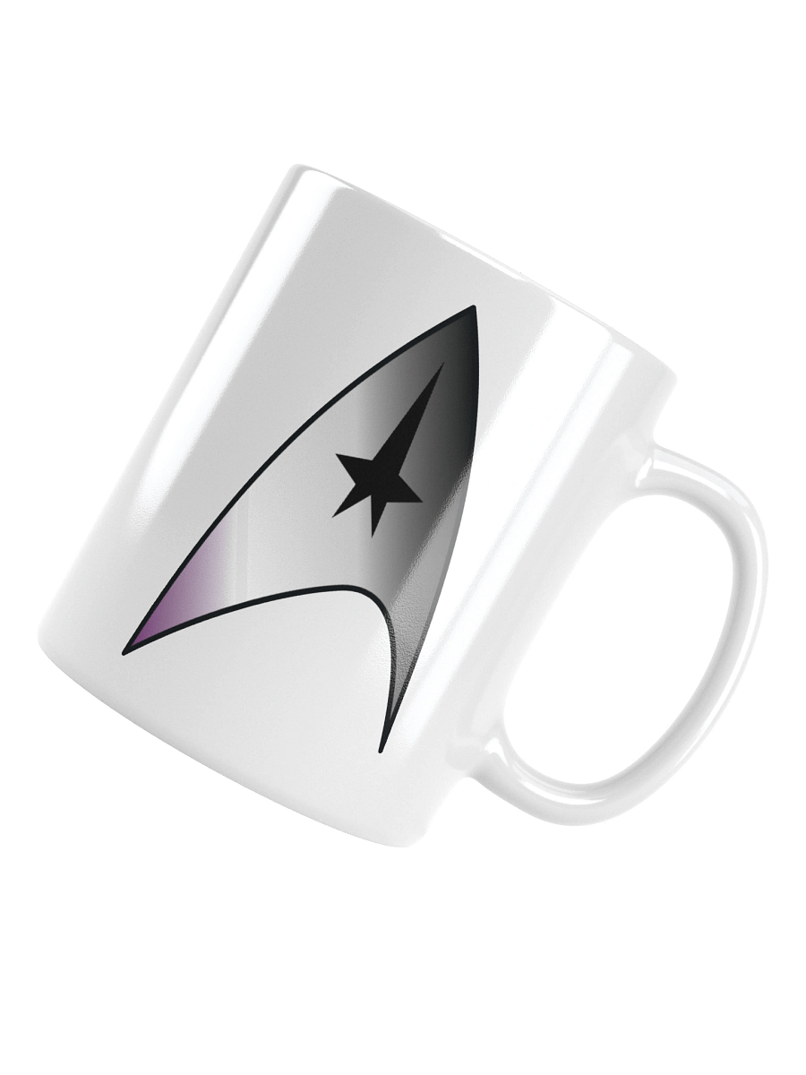 Asexual Pride Gradient Starfleet Mug product image (4)