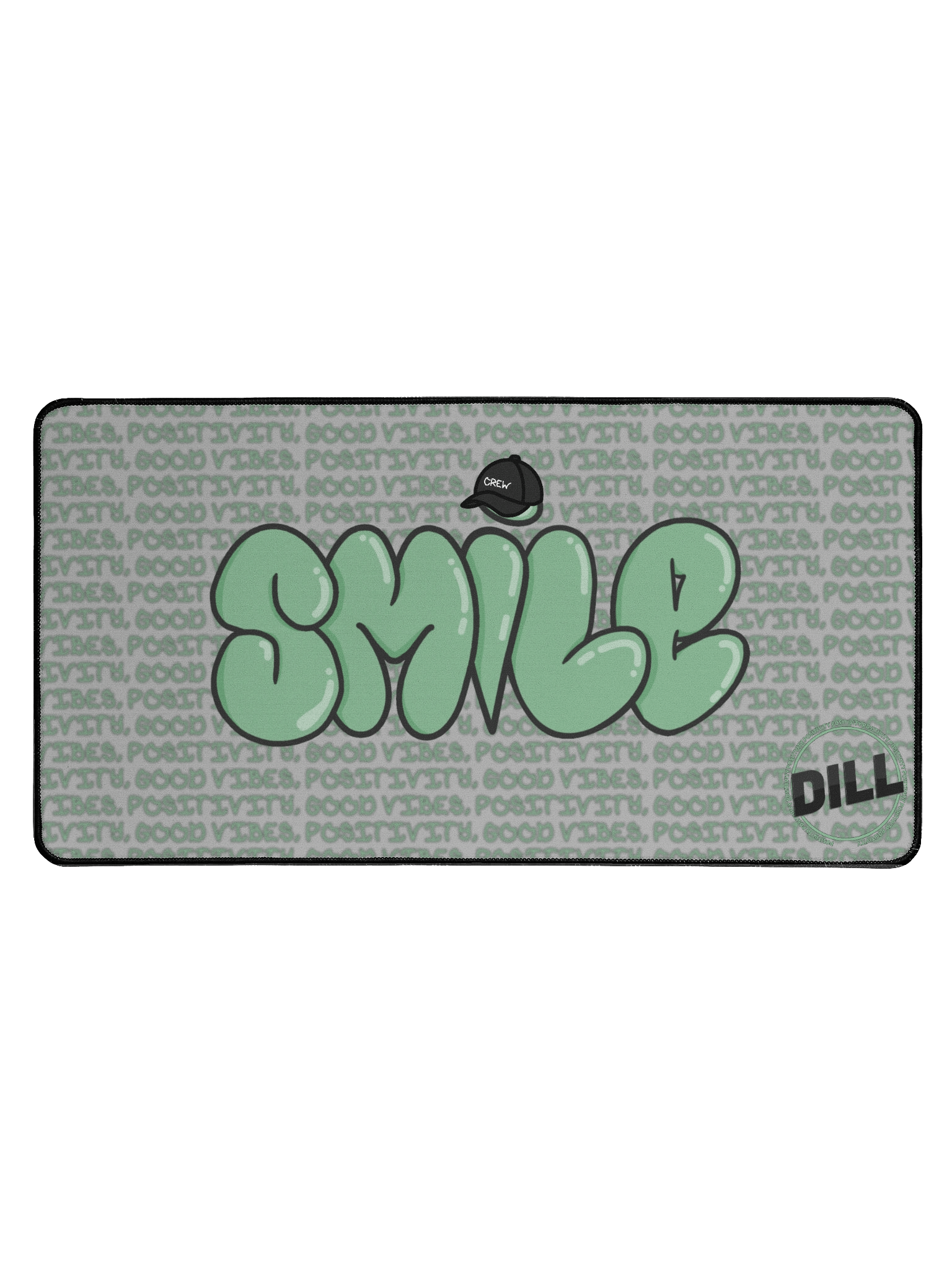 Dill's Smile Line Desk Mat 15.5" x 31.5" product image (1)