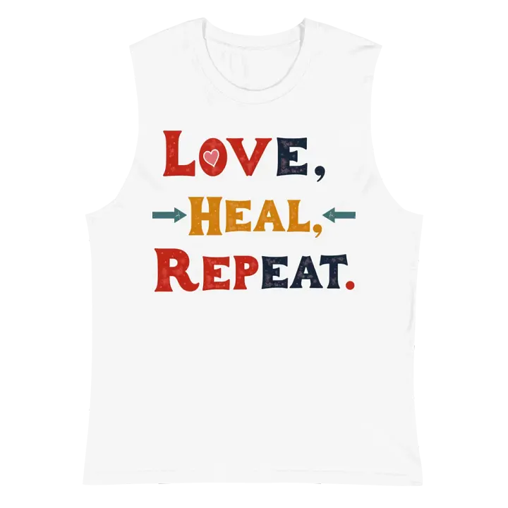 Love Heal Repeat Muscle Tank product image (2)