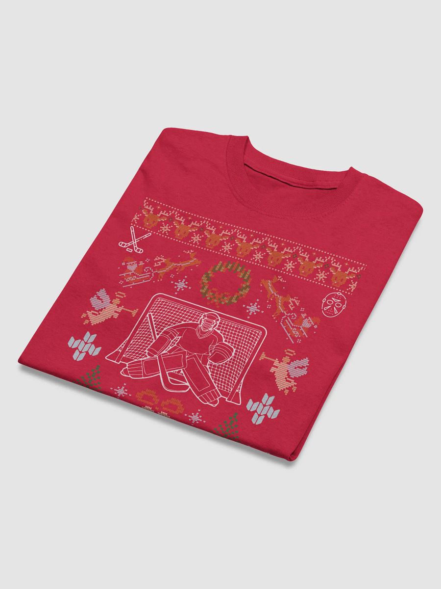 Hockey Holiday Goalie Ugly Tee: Puck the Halls! product image (28)