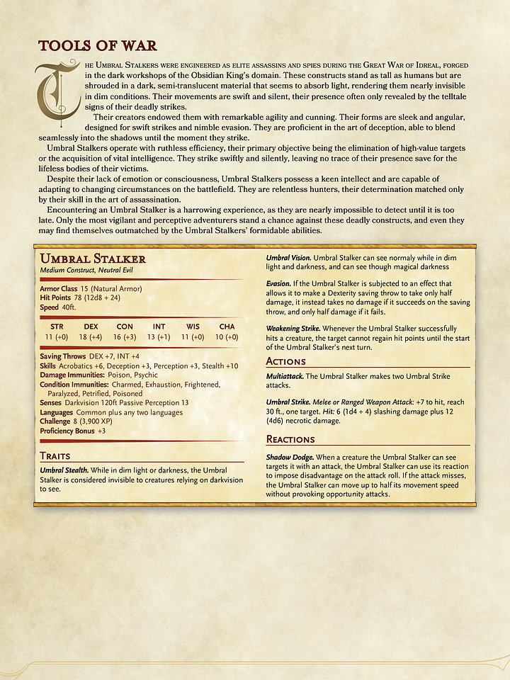 Umbral Stalker product image (2)