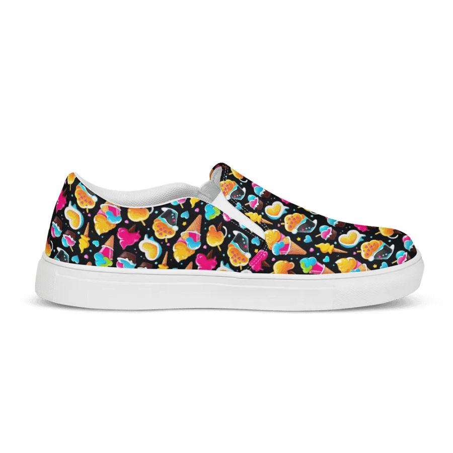 Ice Cream Pattern All Over Print Slip On Shoes product image (8)