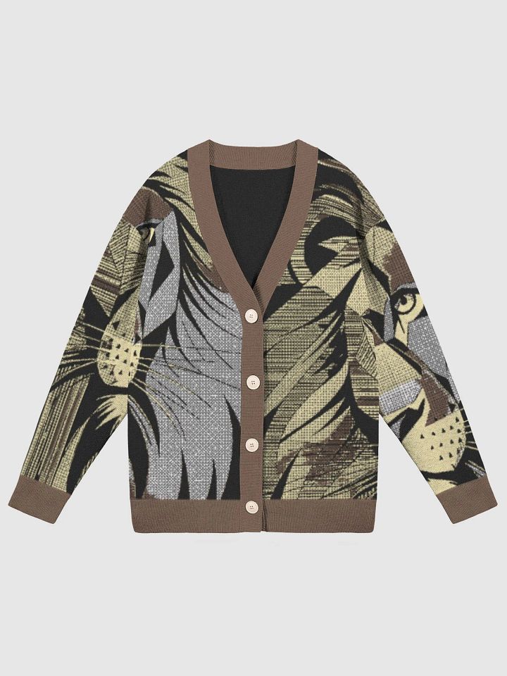 Lioness Jacquard Knit Cardigan product image (5)