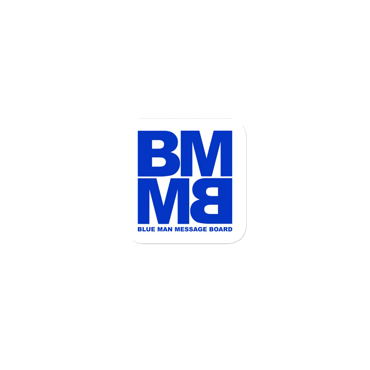Blue Man Message Board Logo Die Cut Magnet product image (1)