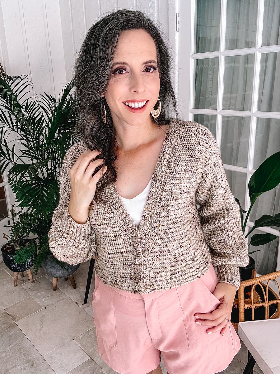 Finch V-Neck Crochet Cardigan Pattern product image (3)
